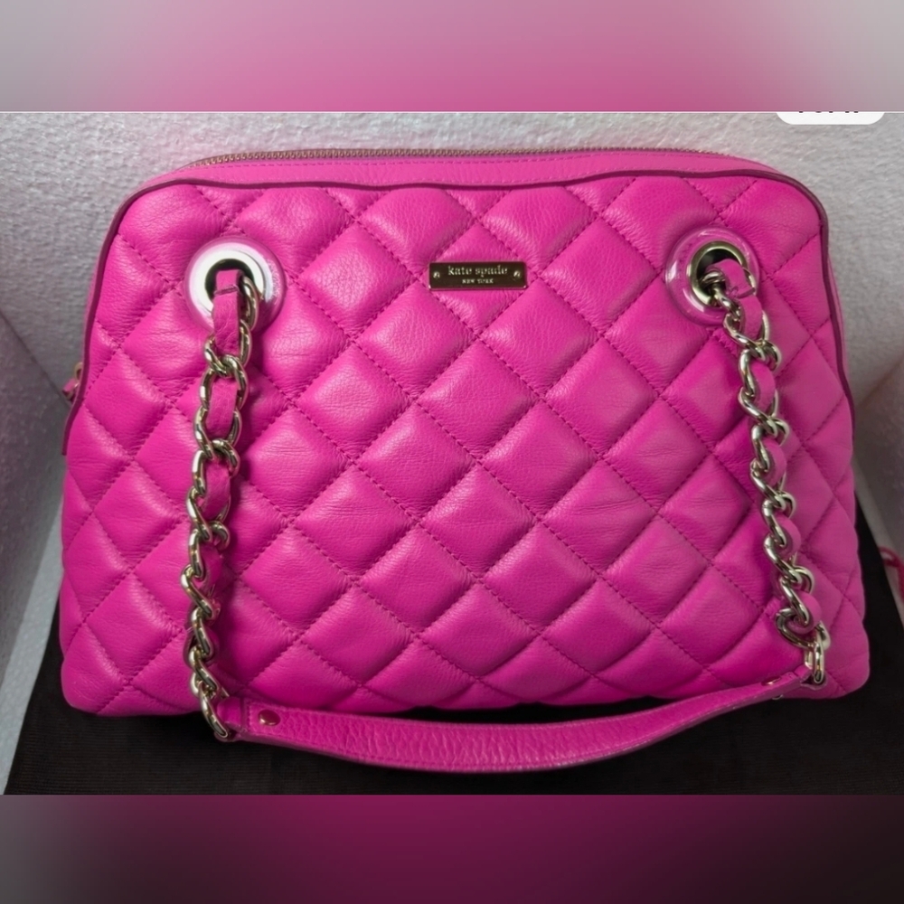 Kate Spade Fuchsia Quilted Shoulder Bag